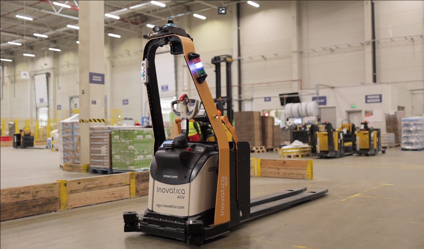 AGV case study Raben Wdrożenie autonomicznych wózków widłowych w magazynie