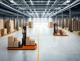 Roboty mobilne w magazynie